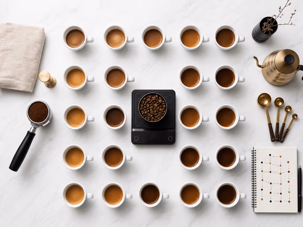 simple_espresso_dialing_workflow_showing_hold_constants_change_one_variable_taste_and_log